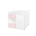 Bed MiniMAX NEW white+orchid pink /multi-functional dresser/